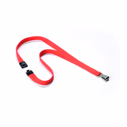 Durable Premium Textile 17"" Lanyard with Safety Release Coral Pack of 10 (8127136)