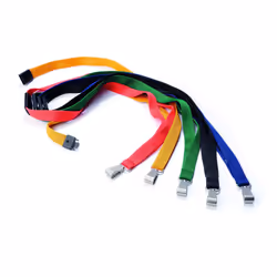 Durable Premium Textile 17"" Lanyard with Safety Release  Coral  Pack of 10 (8127136)