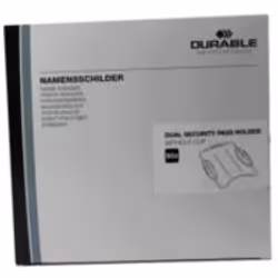 Durable Security Pass Holder. Double sided clear holder for ID passes and magnetic cards securely holds cards without damagin ...