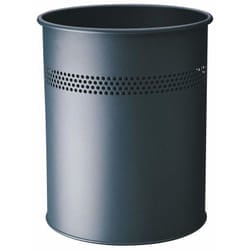 Durable Waste basket Round Steel Charcoal