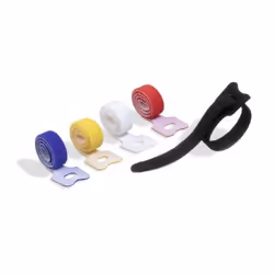 Durable Cavoline Grip Tie, Hook & loop cable tie, Assorted colours, 200 mm, 10 mm, 5 pc(s)