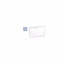 Card Holder Permanent 54 x 87 mm Transparent | Pack of 10 Badges | for Permanent Fixing of ID/Security Badge | Extra Strong