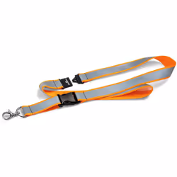 Durable 869209 Safety Lanyard Reflective, with Carabiner and Safety Lock, 1 Piece, Orange
