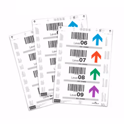 Durable 100302 non-adhesive label 80 pc(s) White Rectangle - Additional view 3