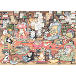 Ravensburger Crazy Cats Bingley's Bookclub Jigsaw Puzzle (1000 Pieces)