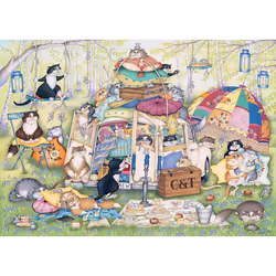 Ravensburger Crazy Cats Lazy Summer Afternoon Jigsaw Puzzle (1000 Pieces)