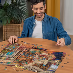 The Fantasy Bookshop 1000 Piece Jigsaw Puzzles for Adults and Kids Age 12 Years Up
