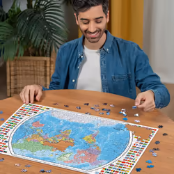 Ravensburger Political World Map 1000 Piece Jigsaw Puzzle for Adults - 12000664 - Handcrafted Tooling  Made in Germany  Every Piece Fits Together Perf