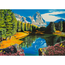 Ravensburger Rocky Mountain Reflections, 300 pc(s), Landscape, 9 yr(s)