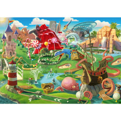 Ravensburger Putt Putt Paradise 500 Piece Large Format Jigsaw Puzzle for Adults - 12001002 - Easy to See & Easy to Hold Large Pieces Fit Together Perf