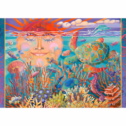 Ravensburger Sun and Sea 500 Piece Large Format Jigsaw Puzzle for Adults - 12001003 - Easy to See & Easy to Hold Large Pieces ...