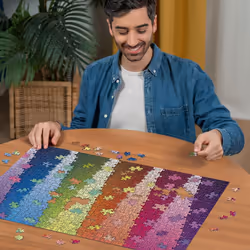 Karen Puzzles Colors on Colors 1000 Piece Jigsaw Puzzle for Adults - 12001027 - Handcrafted Tooling, Made in Germany, Every Piece Fits Together