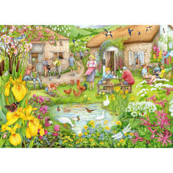 Ravensburger Cosy Cafe No.3 Valley Farm Cafe Jigsaw Puzzle (1000 Pieces)