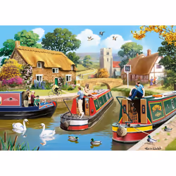 Ravensburger A Busy Day on the Canal Jigsaw Puzzle (1000 Pieces)