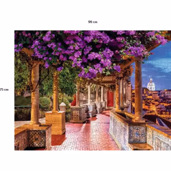 Ravensburger Puzzle 2000 pièces - Le mirador de Santa Luzia, Lisbonne Jigsaw puzzle 2000 pc(s) Flora - Additional view 4