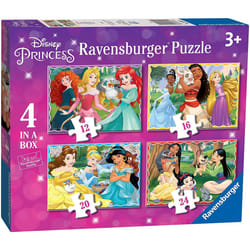 Ravensburger Disney Princess - 4 in Box (12, 16, 20, 24 Piece) Jigsaw Puzzles