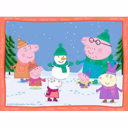 Ravensburger Peppa Pig Four Seasons, 4 in a Box - 12 + 16 + 20 + 24 Pieces Puzzle