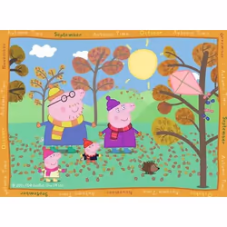 Ravensburger Peppa Pig Four Seasons, 4 in a Box - 12 + 16 + 20 + 24 Pieces Puzzle
