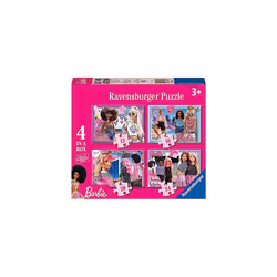 Ravensburger 3174 Barbie Jigsaw Puzzles for Kids Age 3 Years Up-4 in a Box (12, 16, 20, 24 Pieces)