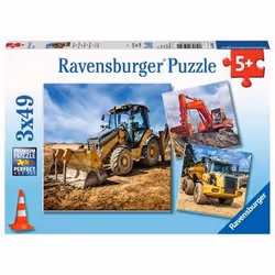 Ravensburger Digger at work!, 49 pc(s), Vehicles, 5 yr(s)