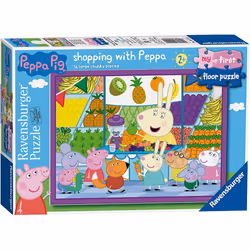 Ravensburger Peppa Pig My First Floor Puzzle 16Pc Shopping