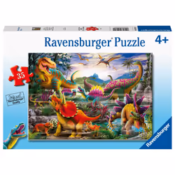 T-Rex Terror Dinosaurs Jigsaw Puzzle for Kids Age 3 Years Up - 35 Pieces - Educational Toddler Toys and Games