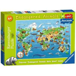 Ravensburger Endangered Animals Jigsaw puzzle 60 pc(s) Maps