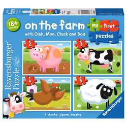 Ravensburger My First Puzzles - On the Farm, 2 pc(s), Animals, 1.5 yr(s)
