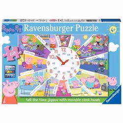 Ravensburger Peppa Pig - Tell the Time Clock, 60 pc(s), Cartoons, 4 yr(s)