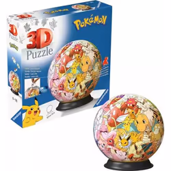 Ravensburger 3D Puzzle Ball: Pokémon - Kanto Region 73 pc(s) Cartoons