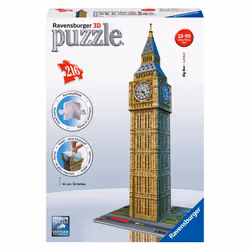 Ravensburger Big Ben 3D puzzle, 216 pc(s), Buildings, 8 yr(s)