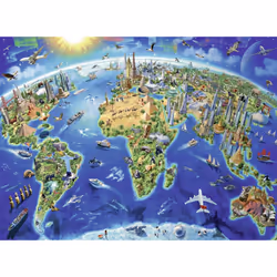 Ravensburger World Landmarks Map, 300 pc(s), Maps, 9 yr(s)