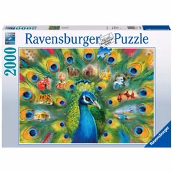 Ravensburger Land of the Peacock, 2000 pc(s), Animals, 14 yr(s)