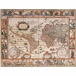 Ravensburger Map of the World 1650