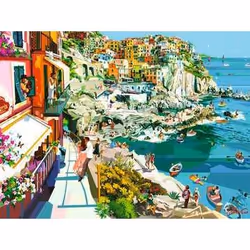 Ravensburger Romance in Cinque Terre Jigsaw puzzle 1500 pc(s) Landscape