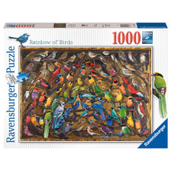 Rainbow of Birds 1000 Piece Jigsaw Puzzles for Adults and Kids Age 12 Years Up