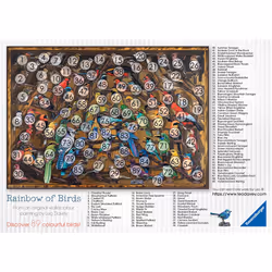 Rainbow of Birds 1000 Piece Jigsaw Puzzles for Adults and Kids Age 12 Years Up