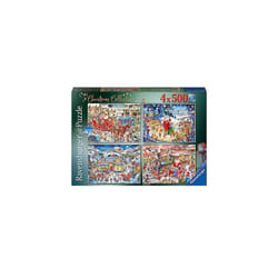 Ravensburger 17557 Roy Trower Christmas Collection No.2-4x 500 Piece Jigsaw Puzzles for Adults and Kids Age 10 Years Up