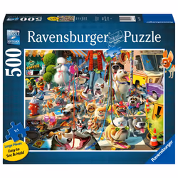 Ravensburger The Dog Walker Large Format 500-Piece Jigsaw Puzzle | Unique Softclick Technology | Vibrant  Glare-Free Pieces | Crafted with Sustainable