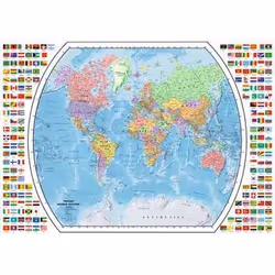 Ravensburger Political World Map Jigsaw puzzle 1000 pc(s) Maps