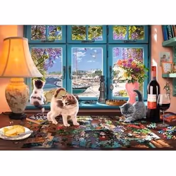 Ravensburger The Puzzler's Desk Jigsaw puzzle 1000 pc(s) Animals