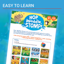 Ravensburger Hop  Waddle  Stomp! - an Active Animal Puzzle Game for Ages 2 and Up