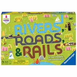 Ravensburger Rivers, Roads & Rails, Card Game, Matching, 5 yr(s), Family game