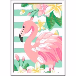 Ravensburger CreArt Think Pink Flamingo Color by numbers kit