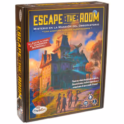 ThinkFun - Escape The Room: Mystery in the Observatory Mansion, Logic & Research Game, Board Game for Kids & Adults, 3-8 Players, Age 10+