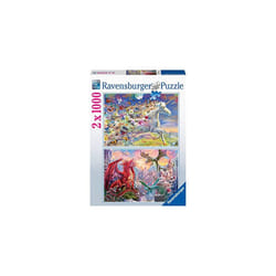 Ravensburger Mythical Unicorns & Dragons 2x 1000 Piece Jigsaw Puzzles for Adults and Kids Age 14 Years Up [Amazon Exclusive]