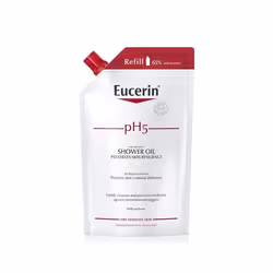Eucerin pH5 Shower Oil, Bath oil, 400 ml, Universal skin, Sachet, Wisteria Soy MIPA-Laureth Sulfate Ricinus Communis Seed Oil ...