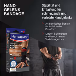 Hansaplast Sport Wrist Brace Wrist Support Protects and Supports the Joint Wrist Guard Fits Right and Left Wrist Size L/XL