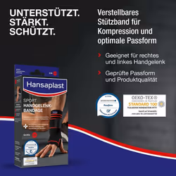 Hansaplast Sport Wrist Brace Wrist Support Protects and Supports the Joint Wrist Guard Fits Right and Left Wrist Size L/XL