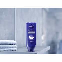NIVEA In-Shower Body Moisturiser Nourishing for Dry Skin Pack of 6 (6 x 250ml), Body Moisturiser for Use in the Shower, Moisturiser for Women with